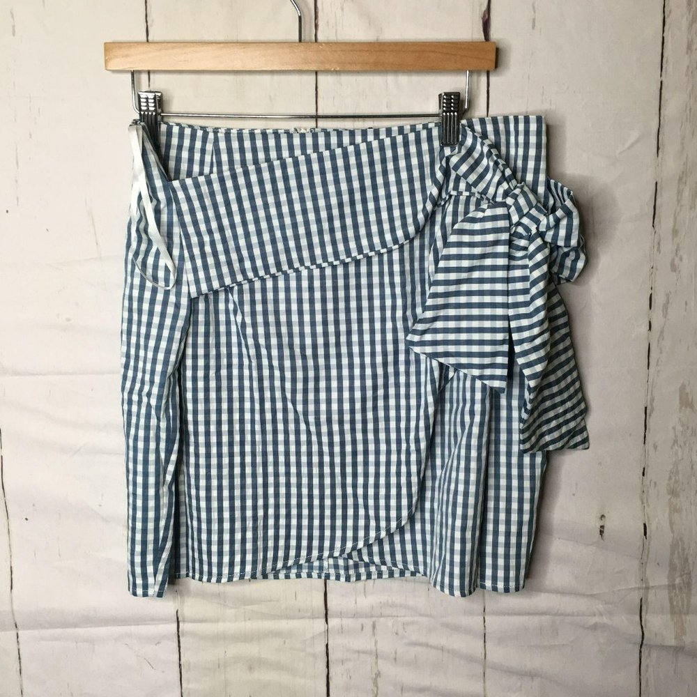 Superdown Womens Skirt Tie Waist Zip Up XL NWT